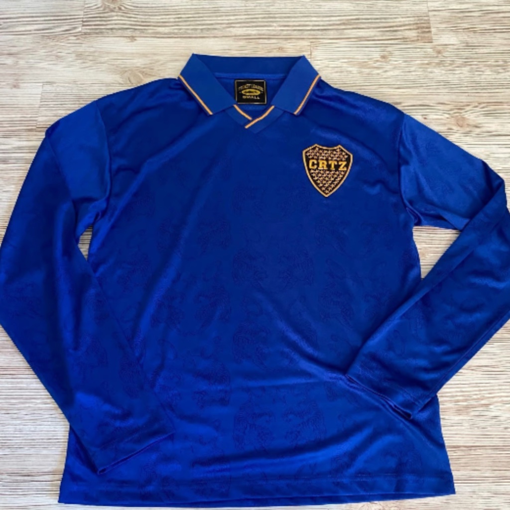 Street League Skateboarding Brand Size Small Blue Polo Long Sleeve